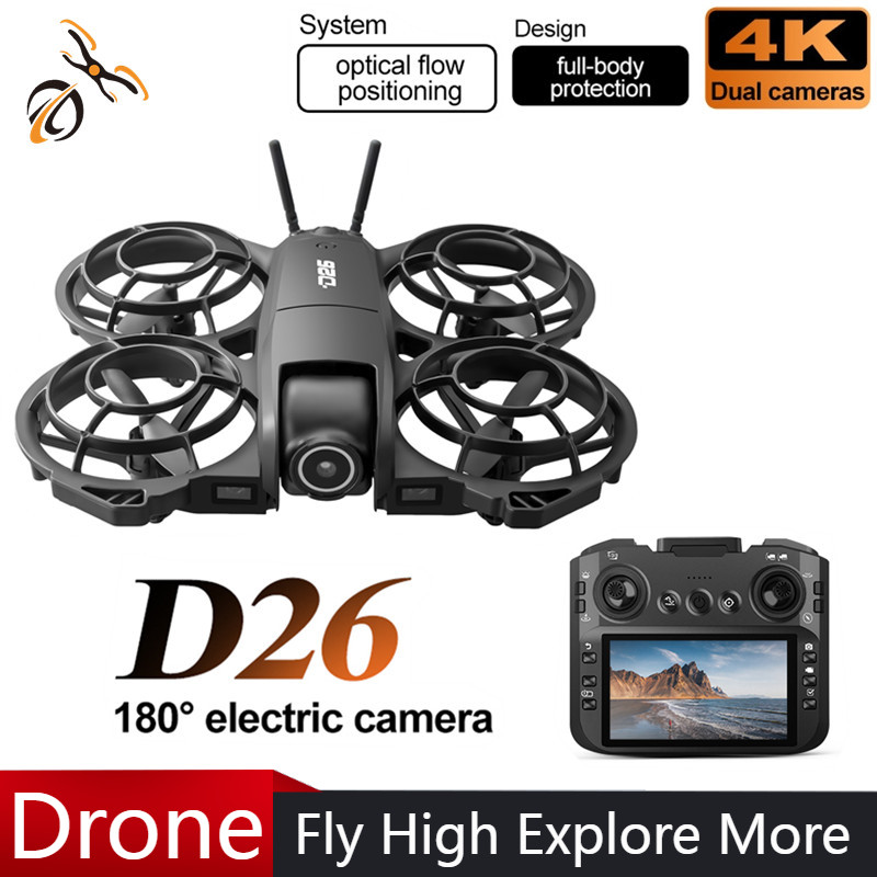 Drone D26 4K Aérien HD 180 °   - Drone Gimbal Brushless avis et prix